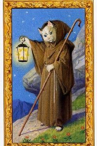 The Hermit – ไพ่นักพรตแมวผู้สันโดษ